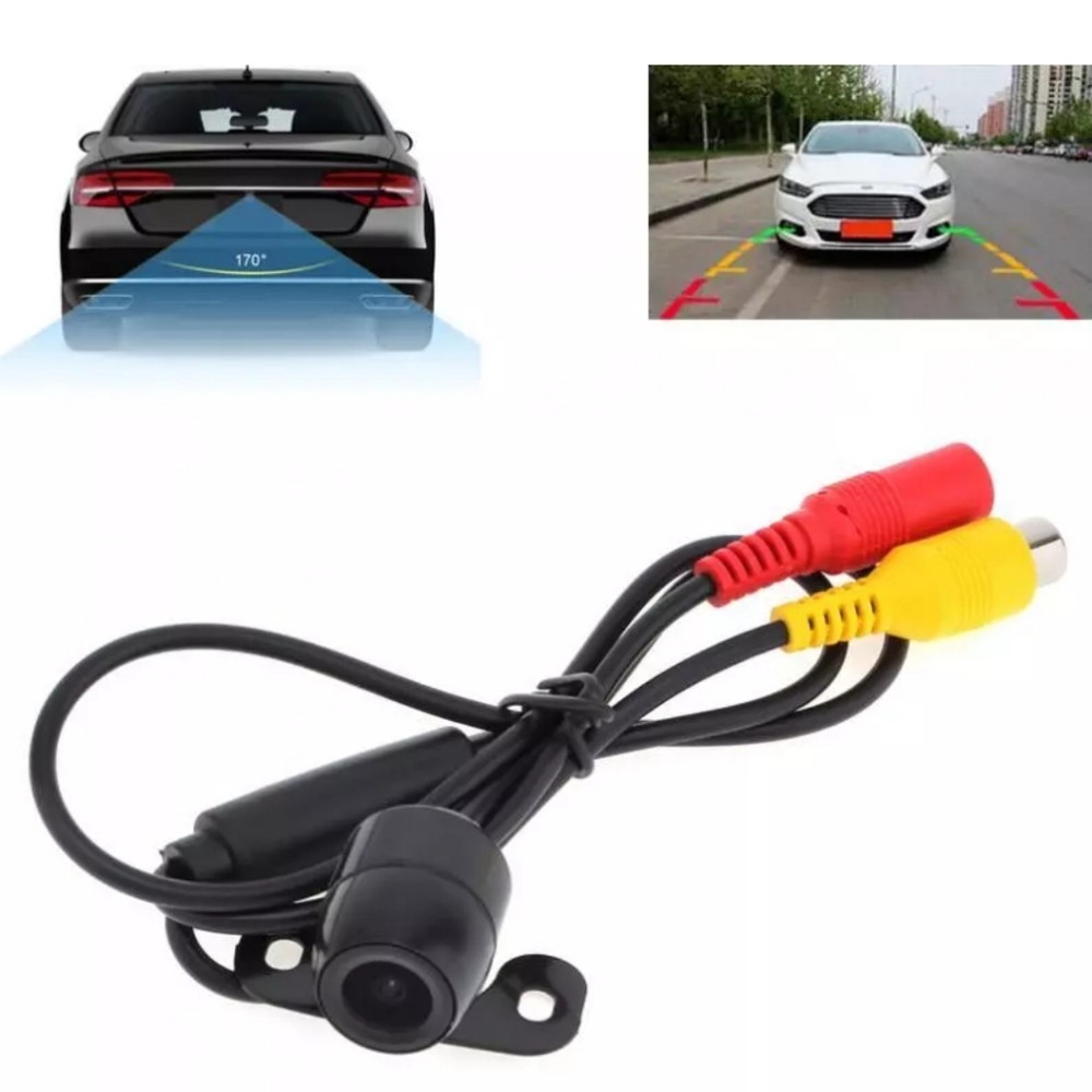 E306 18mm Color CCD Car Rear View Camera Reversing Parking Cam Waterproof